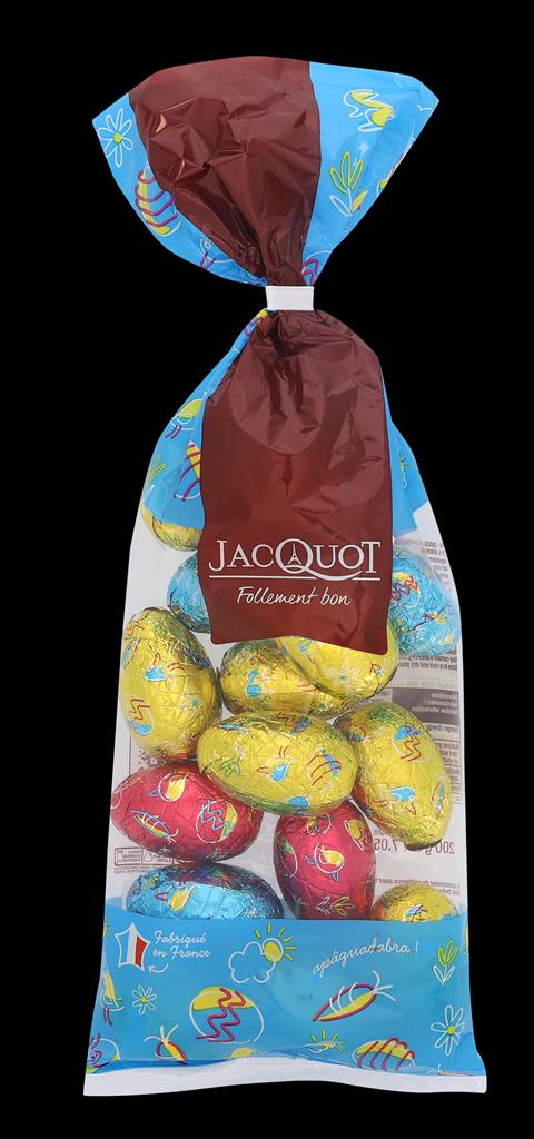 OVOS CHOC. P/ESCONDER SAQ. 200G JACQUOT